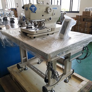 Máquina ojaladora de cabezal redondo ZY9820, de una aguja, semiautomática y computarizada, para coser ojales en puños. - Product Image 5