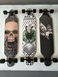 Planche à roulettes longue Wellshow Sport <span class=keywords><strong>Drop</strong></span> Down <span class=keywords><strong>Drop</strong></span> Through, planche à roulettes complète, planche à roulettes en bois d'érable à 7 plis, planche à roulettes Cruiser - Product Image 2