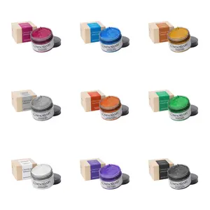 <span class=keywords><strong>Mofajang</strong></span> 120g 10 Colores Cera Temporal para el Cabello, Tinte en Pasta Moldeable de Un Solo Uso, Crema Gel para Colorear y Peinar el Cabello - Product Image 2