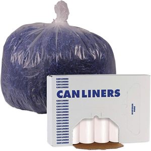 Sacs poubelles en plastique Boardwalk 404616 Naturel 13 microns, design simple, 40-45 gallons, 25 sacs/rouleau, 10/boîte, pour usage en cuisine - Product Image 3