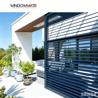 Volet de ventilation Louvre pour bâtiment commercial, cadre en aluminium, étanche, léger, durable, ventilation décorative, taille personnalisée