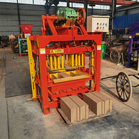 Machine manuelle compacte QTJ4-40 pour la fabrication de blocs de béton creux et pleins, pavés et briques – Faible coût – Ghana, Tanzanie