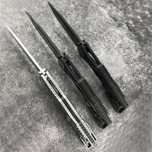 Cuchillo Plegable Mecánico EDC de Alta Calidad para Exteriores, DIY OEM, Hoja de Acero Inoxidable 5CR13MOV, Mango de Acero Inoxidable para Camping y Bolsillo - Product Image 2