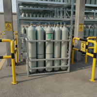 Tanque de Helio de Alta Pureza de 15L, Cilindro Sin Costuras de 15MPa, Fácil de Operar, para Protección de Atmósfera Industrial, Venta al Por Mayor