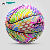 MOZURU Ballon de basket-ball holographique lumineux phosphorescent à LED de nuit