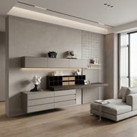 Système mural intégré sur mesure pour cloisons et panneaux muraux, idéal pour les projets de villas, hôtels et appartements