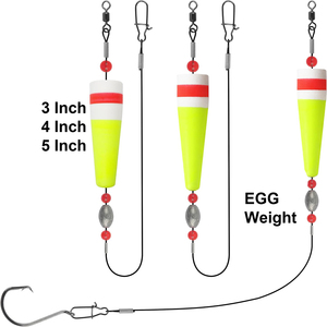 Galleggianti da <span class=keywords><strong>pesca</strong></span> da 3, 4, 5 pollici per rig da acqua salata, galleggianti zavorrati per la <span class=keywords><strong>pesca</strong></span> di spigola, redfish e <span class=keywords><strong>trota</strong></span> maculata, galleggianti a tappo per la <span class=keywords><strong>pesca</strong></span> a popping - Product Image 1