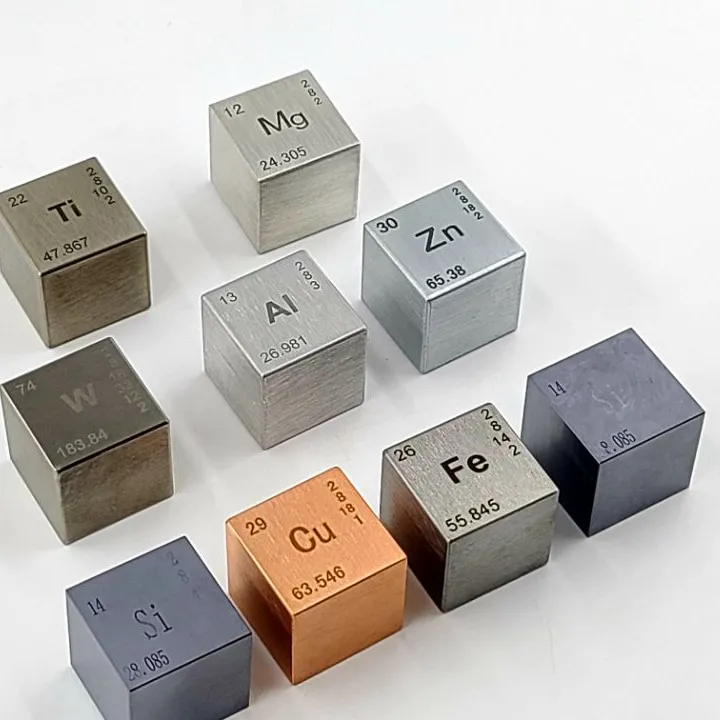 Вольфрамовые металлические железные кубики, кремниевые, цинковые, магниевые, алюминиевые, медные металлические кубики (только агент по продажам, назначенный для Северной Америки)