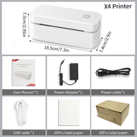 Marklife X4 imprimante thermique d'étiquettes de codes à barres d'expédition 4 pouces 110mm USB pour Bluetooth 203dpi résolution noir blanc 100 X150mm Rohs