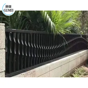 Metalen Hek Panel Moderne Luxe Tuin Hekken Verticale Slat Hekwerk Panelen