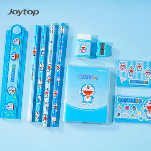 ชุดเครื่องเขียนโดราเอมอนแบบกำหนดเองขายส่ง Joytop 815-H พร้อมสมุดโน้ต ยางลบ และกระดาษโน้ตสำหรับเป็นของขวัญเครื่องเขียนสำหรับโรงเรียน - Product Image 3
