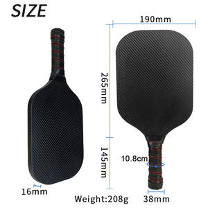 Pour AA Best-seller Raquette de Pickleball en fibre de carbone Équipement de sport de plein air européen américain avec logo imprimé - Product Image 3