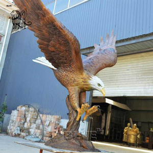 Statues d'aigle en cuivre bronze de grande taille, décorations de jardin extérieures personnalisées BLVE - Product Image 2
