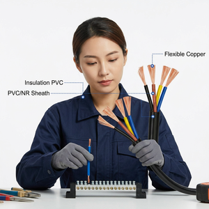 Câble en cuivre nu flexible 2,5 mm 16 AWG, fil industriel, conducteur rond torsadé, puissance 600V/1100V - Product Image 2