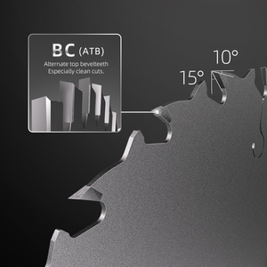 चिकनी 184 मिमी 24t हल्का 40% गोलाकार tct देखा ब्लेड कार्बाइड लकड़ी के लिए ब्लेड - Product Image 4
