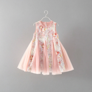Vestiti lussuosi della bambina della <span class=keywords><strong>piccola</strong></span> <span class=keywords><strong>principessa</strong></span> vestiti della ragazza stampa floreale vestito per Super September - Product Image 1