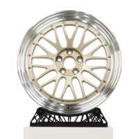 Jantes personnalisées LM Monoblock Champagne Gold Polished Edge 17 18 19 20 21 22 pouces pour BMW M2 M3 M4 Z3 E36 E46 Porsche 911 993
