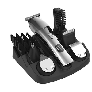 Cortadora de <span class=keywords><strong>Pelo</strong></span> <span class=keywords><strong>El</strong></span>éctrica Compacta con 5 Cuchillas Reemplazables, Pantalla LED, Resistente al Agua, Recargable Tipo-C, Larga Duración - Product Image 1