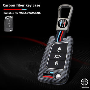 Funda completa de aleación de Zinc para llave de coche para VW Volkswagen Golf 7 MK7 Tiguan MK2 para SEAT Ateca <span class=keywords><strong>Leon</strong></span> <span class=keywords><strong>FR</strong></span> 2 <span class=keywords><strong>Ibiza</strong></span> para Skoda Octavia - Product Image 2