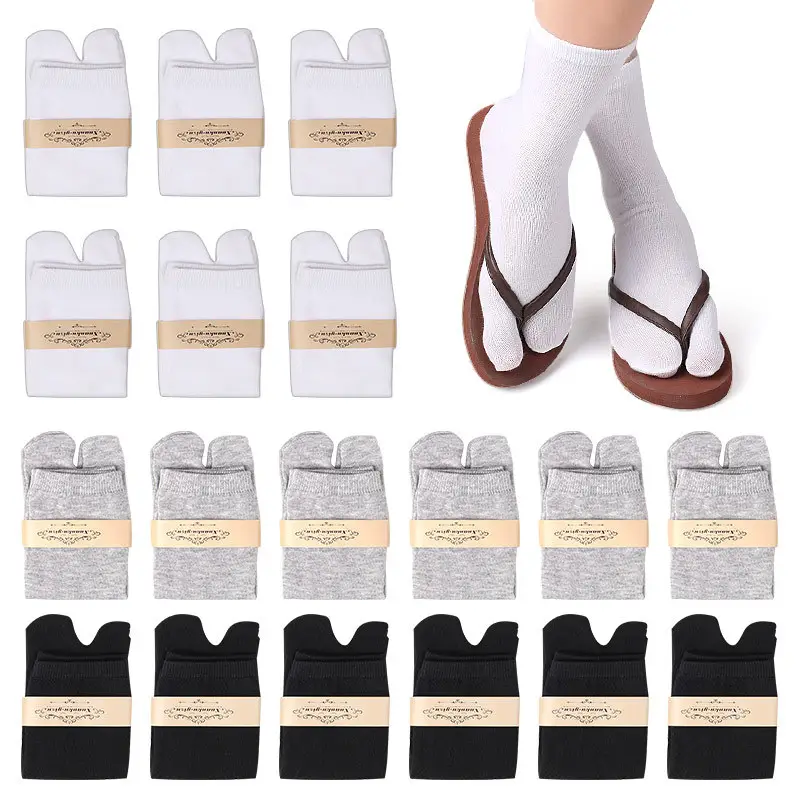 Zwei Zehen socken für Männer Frauen zwei Zehen abscheider Socken Indoor japanische Split Toe Socken
