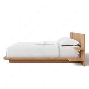 Кровать FERLY <span class=keywords><strong>King</strong></span> Size с рифленой деревянной спинкой и обитым изголовьем, современная элегантная кровать для роскошной главной спальни - Product Image 3