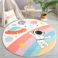 Tapis rond pour chambre à coucher, tapis rond moelleux pour chambre d'enfant, tapis pour chambre d'adolescent, tapis circulaire shaggy pour chambre de bébé, tapis moelleux