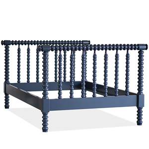 French Pearl-studded Border White Solid Wood <b>Bed</b>. Fresh Mint-striped Girl-chill Room Simple <b>Single</b> <b>Princess</b> <b>Bed</b> - Product Image 6