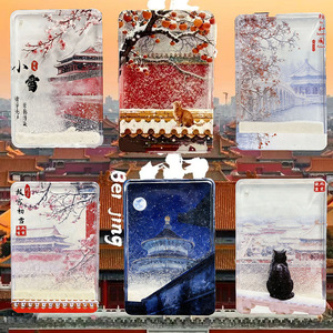 Custom Promotional Souvenir Transparent Saudi Arabia Cities Photo Clear Square Refrigerator Magnet Liquid Acrylic Fridge Magnet - Product Image 1