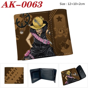 Cartera Corta de Cuero PU con Hebilla Oculta de Anime One Piece de Luffy Zoro, Tarjetero Plegable, Monedero para Estudiantes - Product Image 6