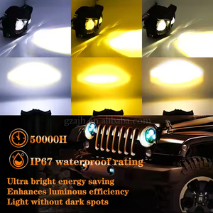 Owl thiết kế dual-màu <span class=keywords><strong>Led</strong></span> Xe Máy Đèn lái xe phụ trợ Đèn sân khấu và đèn sương mù với đèn pha <span class=keywords><strong>Laser</strong></span> - Product Image 3