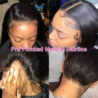 Perruques de qualité supérieure en cheveux humains, Lace Front, Cheveux Brésiliens, Perruques sans colle, Perruque 360 Full Lace en cheveux humains, Longue et Lisse comme un bâton
