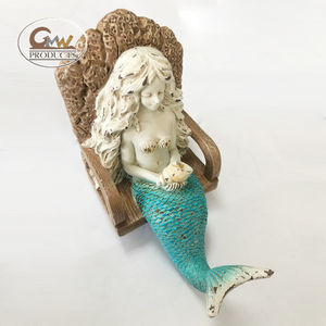 Hot Verkoop Hand Schilderen Hars Mermaid Haak Geschikt Voor Thuis Decoratie - Product Image 4