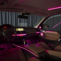 Kit d'éclairage ambiant dynamique 64 couleurs pour BMW X5/E70/X6/E71, éclairage LED intérieur automatique, kit d'accessoires colorés 12V