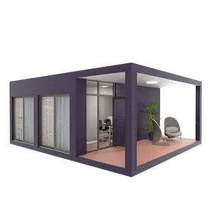 Fácil instalación 20ft 40ft Plegable Tiny Homes Sitio Oficina Prefab Container Houses Apple House