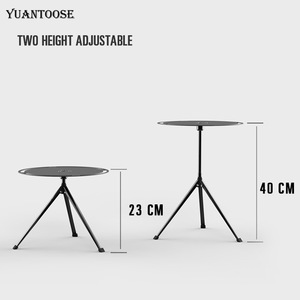 Outdoor Round Desktop Triangle Support <b>Portable</b> Aluminium Folding <b>Table</b> for Camping - Product Image 4