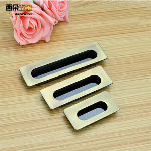 Xiduo Recessed <b>Door</b> <b>Handle</b> Zinc Alloy Minimalist Design For Drawer Wardrobe Easy Installation - Product Image 1
