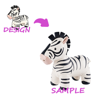 Jouet en peluche personnalisé avec aimant, peluche super douce pour enfants