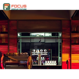 เคาน์เตอร์บริการคาเฟ่แบบรวม  ผิวลามิเนตไม้  โซนรับสินค้าสำหรับลูกค้า เคาน์เตอร์บริการหน้าร้าน - Product Image 2