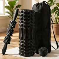 Rouleaux de mousse EVA personnalisés pour le yoga, la relaxation musculaire du dos, couleur personnalisée, massage, creux, durables, fermeté moyenne