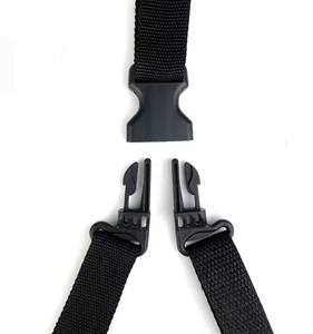 Boucle de ceinture de sécurité professionnelle classique noire en plastique de 25 mm à 2 voies pour siège auto bébé, avec fonctions de sécurité, pour accessoires de sac de voyage - Product Image 5