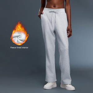 <span class=keywords><strong>Pantalon</strong></span> de sport ample en toile pour <span class=keywords><strong>femme</strong></span>, taille haute, automne/hiver, doublure <span class=keywords><strong>velours</strong></span> chaud, coupe slim décontractée, jambe droite, doux pour la peau - Product Image 4