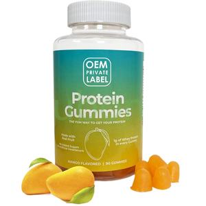 Gummies protéinés pour adultes OEM, Whey, <span class=keywords><strong>BCAA</strong></span>, Créatine monohydrate, <span class=keywords><strong>sans</strong></span> <span class=keywords><strong>sucre</strong></span>, produits de beauté, gestion de l'énergie, nutrition sportive - Product Image 1