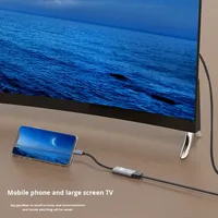 Type-C pour adaptateur vidéo téléphone portable ordinateur même écran 4K30/60Hz haute définition tresse écran blindé câble de Projection PVC