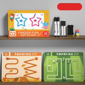 4 cahiers de pratique d'écriture <span class=keywords><strong>r</strong></span>éutilisables et écologiques avec rainures pour enfants et tout-petits, unisexe - Product Image 4