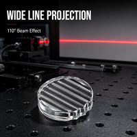 ZhonNa 8 mm 110 Lentille en verre aluminium Outils et instruments de génération de lignes optiques Équipement optique Accessoires d'alignement laser