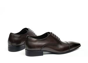 Zapatos de Cuero Vacuno para Hombre, Otoño 2026, Color Marrón, Impermeables, Ligeros, Estilo Casual de Negocios, Cómodos, Punta Redonda, Estilo Occidental - Product Image 4