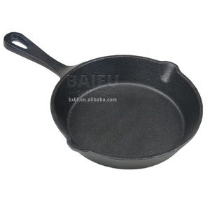 Factory Wholesale Pre-seasoned Cast Iron Skillet Cast Iron Frying <strong>Pan</strong> Risotto <strong>Paella</strong> <strong>Pan</strong> Frying <strong>Pan</strong> Cast Iron Saucepan - Product Image 1