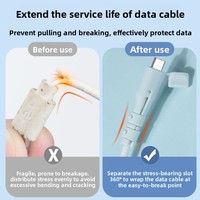 Manchon de protection universel pour câble de données, protection anti-câblage en silicone souple pour fil de téléphone portable, idéal pour les étudiants