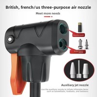 Mini pompe à air portable en nylon pour vélo, pompe à air manuelle pour le cyclisme