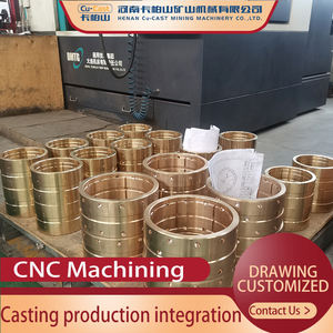 Cojinete de bloqueo de polea transportadora de buje hueco de fundición de bronce ZCuPb25Sn5 para trituradora tipo manguito de taladro - Product Image 3